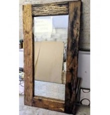 Specchio cornice in legno massello anticato spazzolato 160x50 ca spessore 4  cm