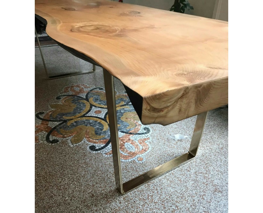 Piano per tavolo in cedro massello 8 cm spessore unica tavola