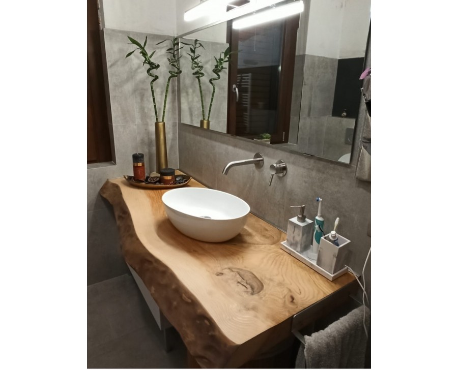 Mensolone per lavabo in legno massello