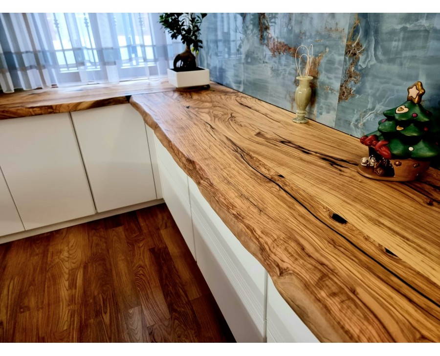 Arredo bagno naturale e shabby : Top legno massello grezzo